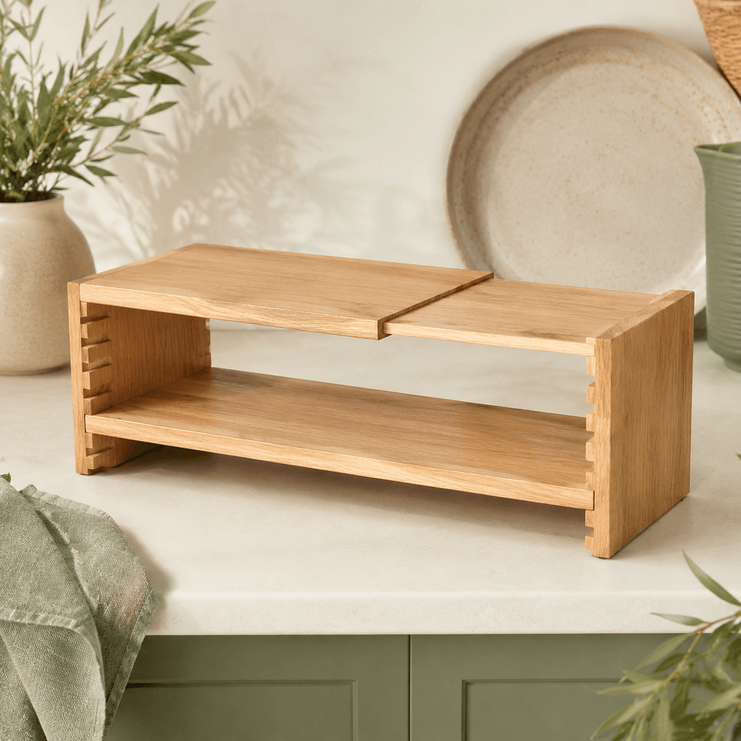 Expandable Pantry Shelf Riser