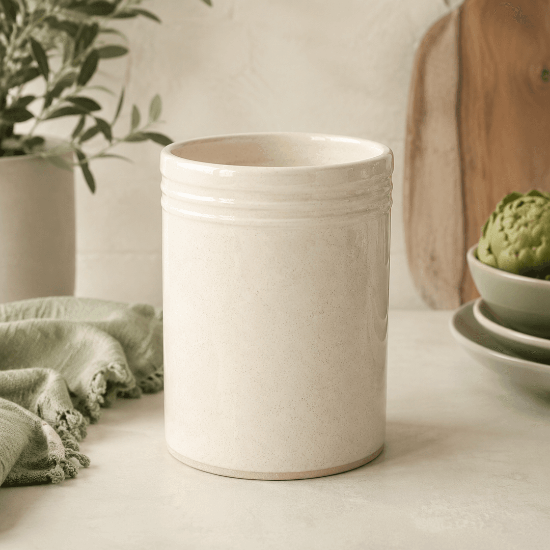 Stoneware Utensil Crock